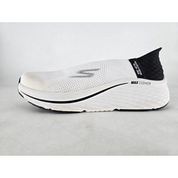 Skechers Max Cushioning Elite 2.0 White Black Womens Athletic Sneaker‎ Sz 9.5